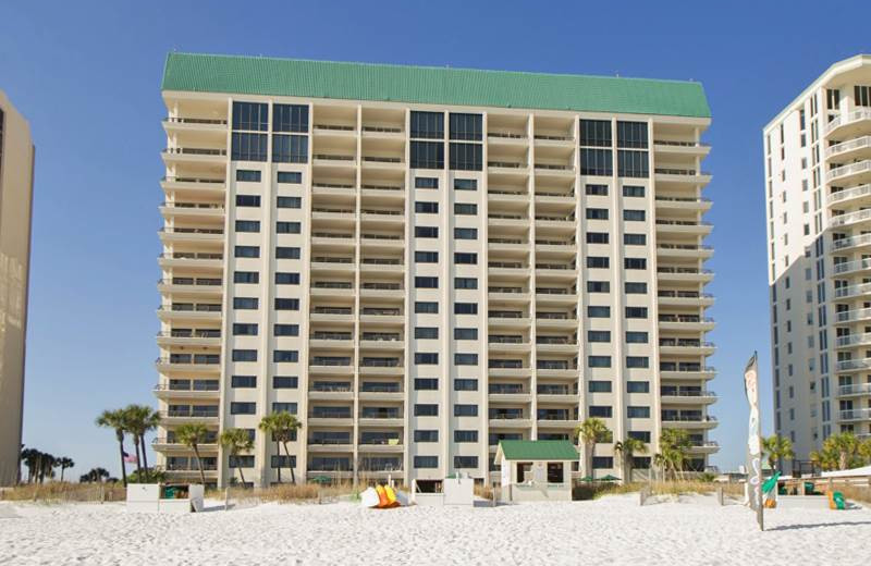 Exterior view of Emerald Towers.
