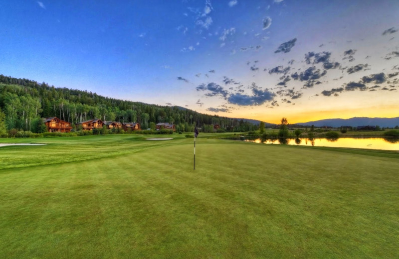 Golf course at Teton Springs Lodge.