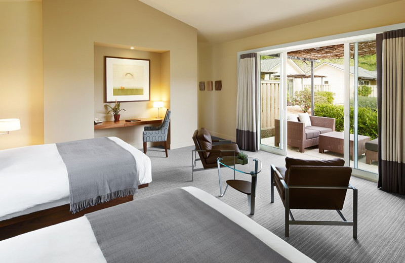 Guest room at Solage Calistoga.