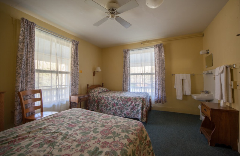 Guest room at Capon Springs & Farms.