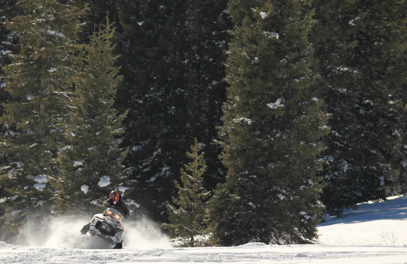 Snowmobiling at Aspen Canyon Ranch