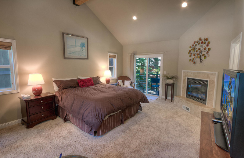 Rental bedroom at Lake Tahoe Accommodations.