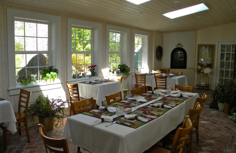 Dining table at The Garden Walk Bed