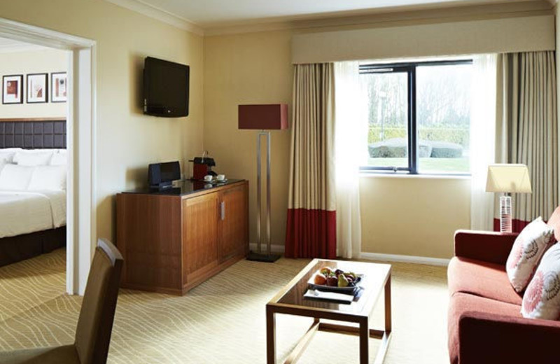 Guest room at Peterborough Marriott Hotel.