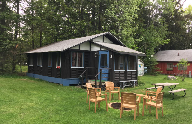 Cabin exterior at Stone Lake Resort.