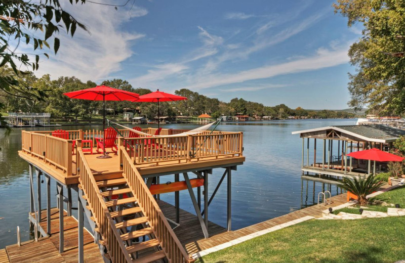 Dock at Eastbank River Respite.