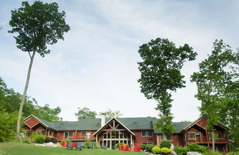 Exterior view of Minnewaska Lodge.