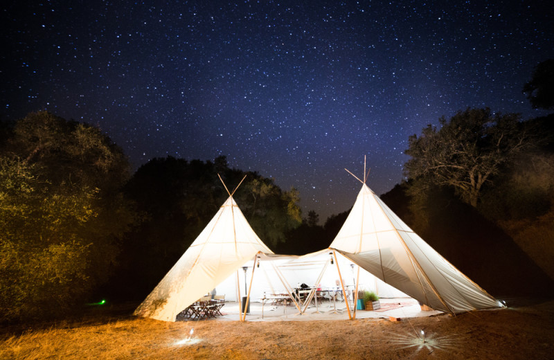 Tent exterior at Grand Canyon Under Canvas.