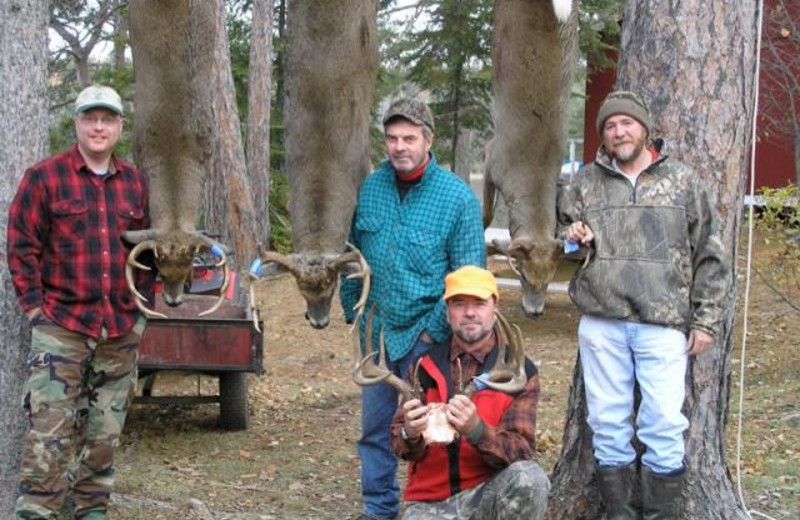 Deer hunting at Rex Tolton's Miles Bay Camp.