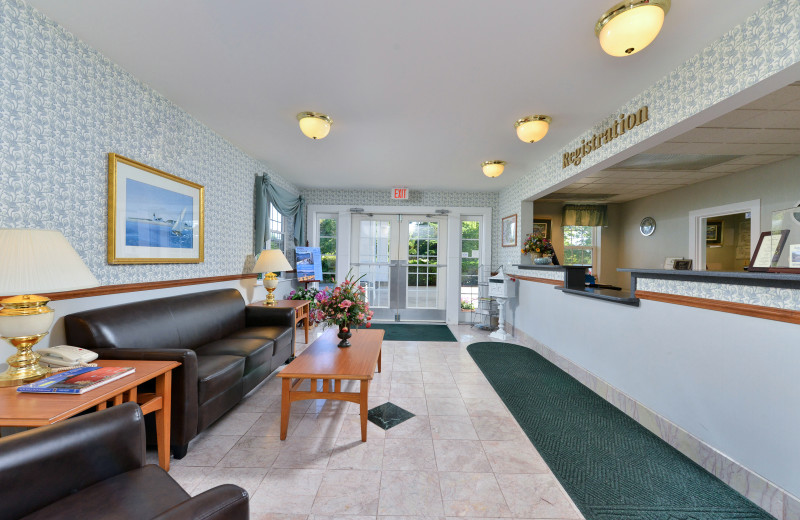 Lobby at Acadia Inn.