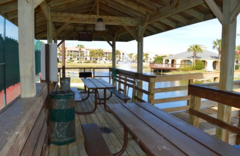 Picnic area at St. Augustine Ocean & Racquet Resort.