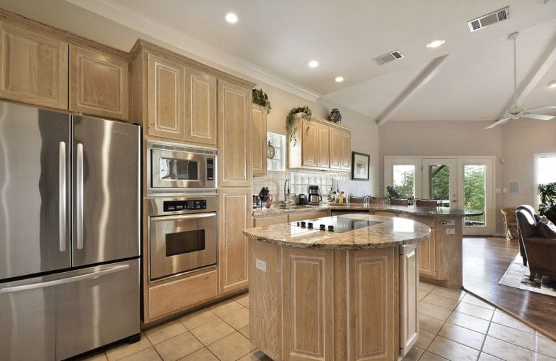 Kitchen at Serene Hill Country Home.