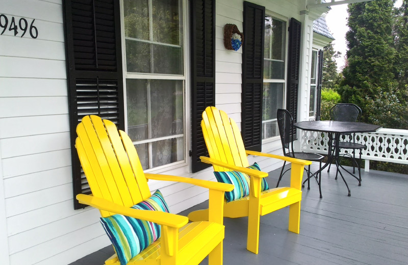 Enjoy sitting on the front porch.