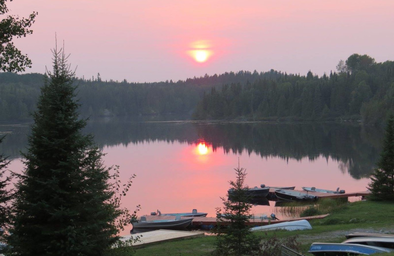 Sunset at Bay Wolf Camp.