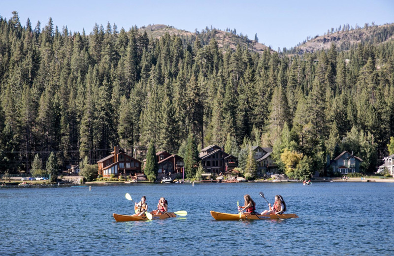 Kayaking at Donner Lake Village.