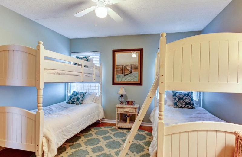 Rental bedroom at Amelia Rentals and Management Services.