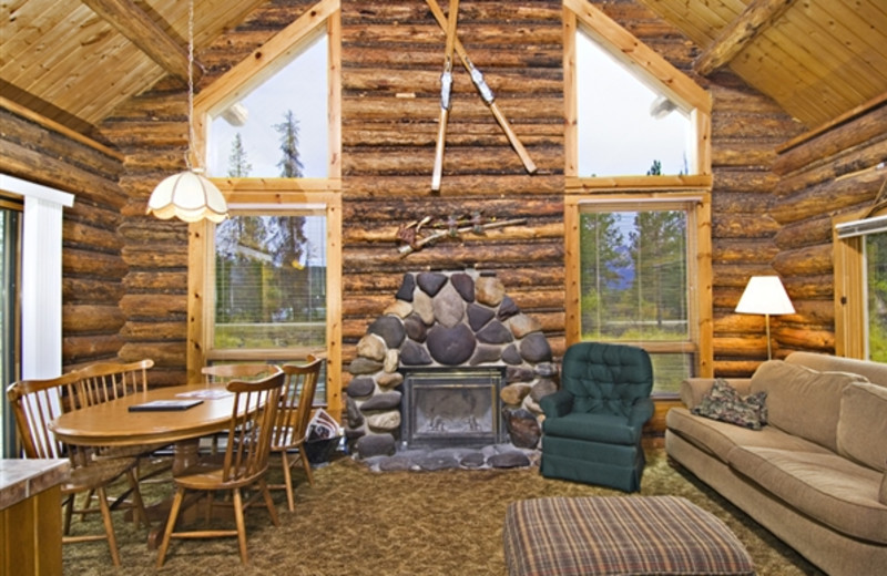 Lake Cabin interior at Redfish Lake Lodge.