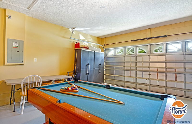 Rental game room at Florint Vacations.