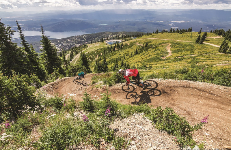 Biking at The Lodge at Whitefish Lake.