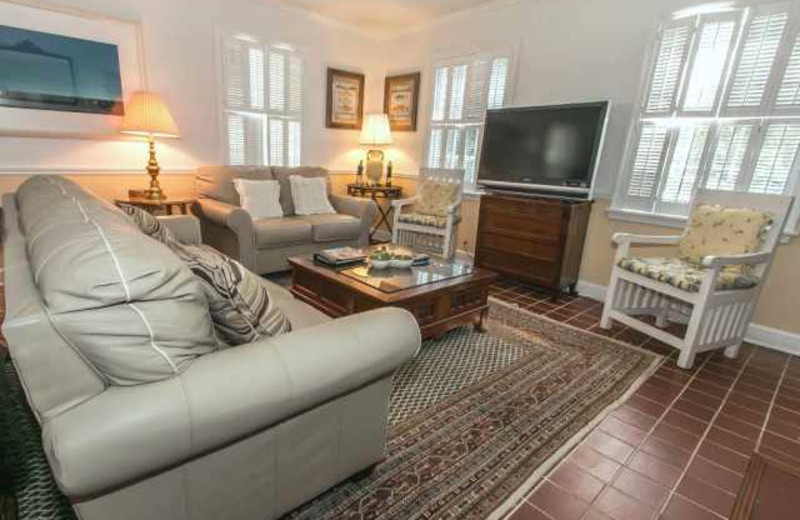 Rental living room at Real Escapes Properties.