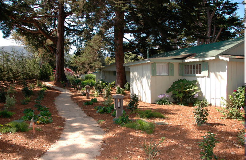 Cottage exterior at Carmel River Inn.