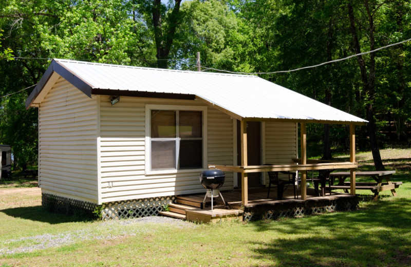 Cabin exterior at Kel's Kove.