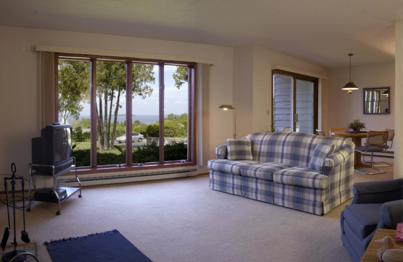 Living room view at Harbor View Resort.