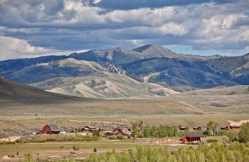 Mountains at Goosewing Ranch.