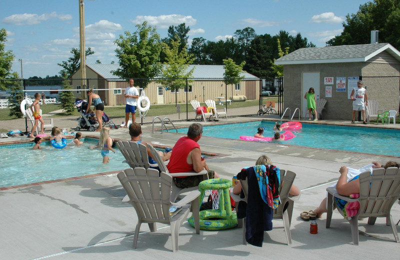 Outdoor pool at Bigfoot Resort.