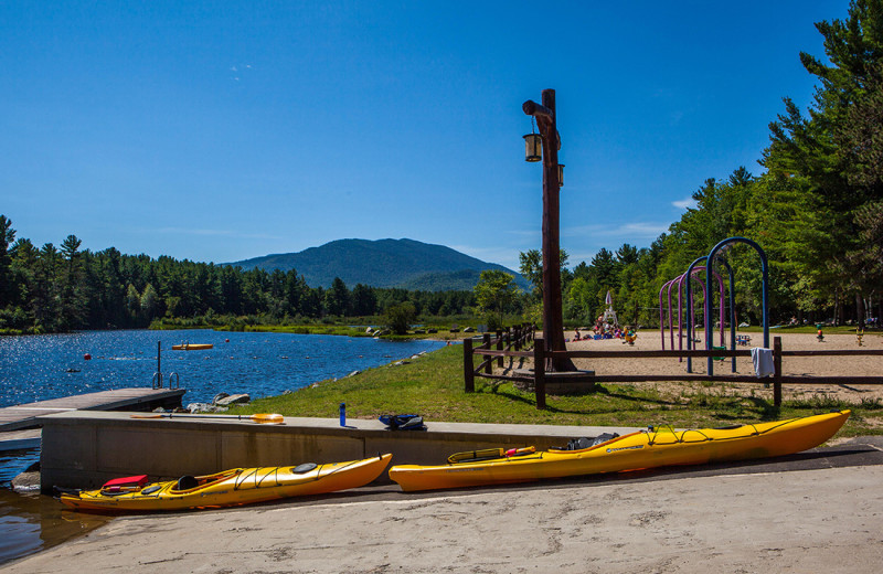 Canoes at Owaissa Club Vacation Rentals.