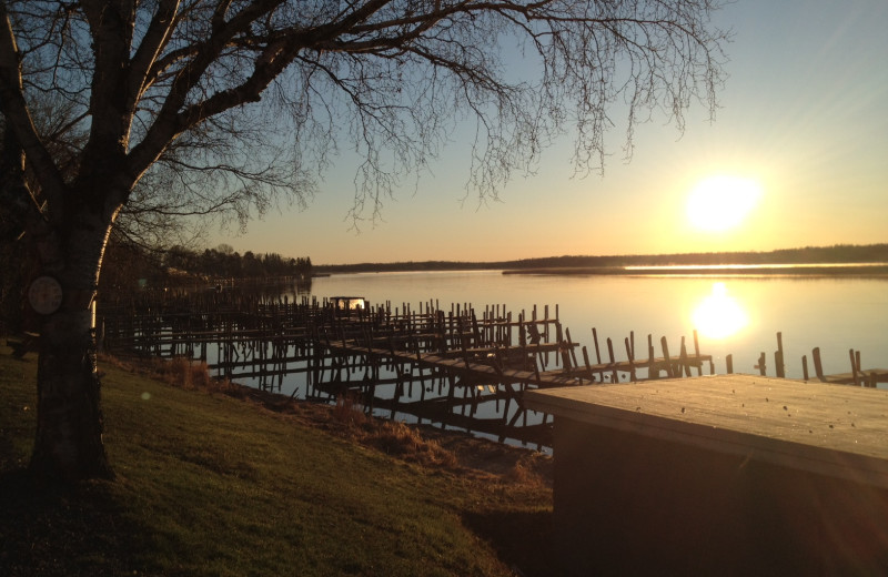Lake view at River Bend's Resort & Walleye Inn.