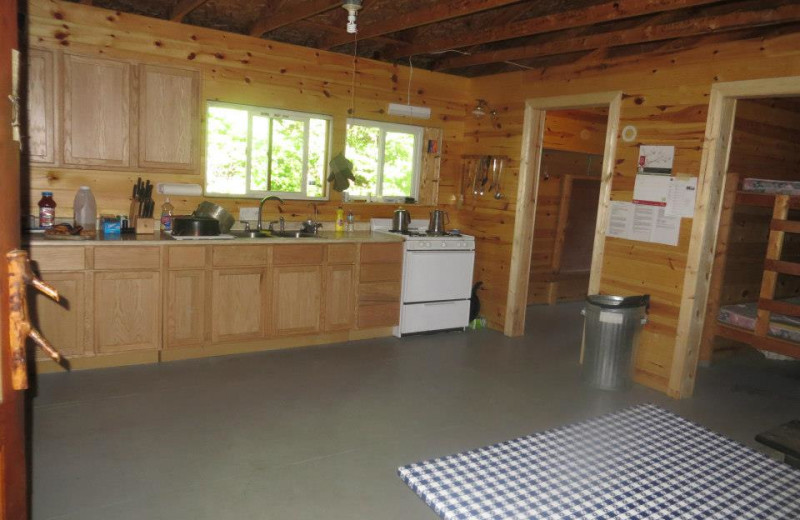 Cabin interior at Ontario North Outpost.