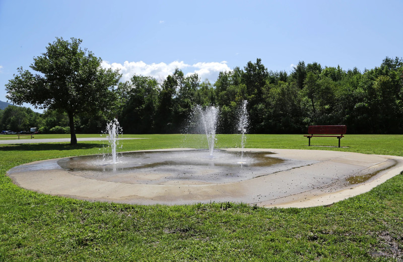 Splash pad at Glen Ellis Family Campground.
