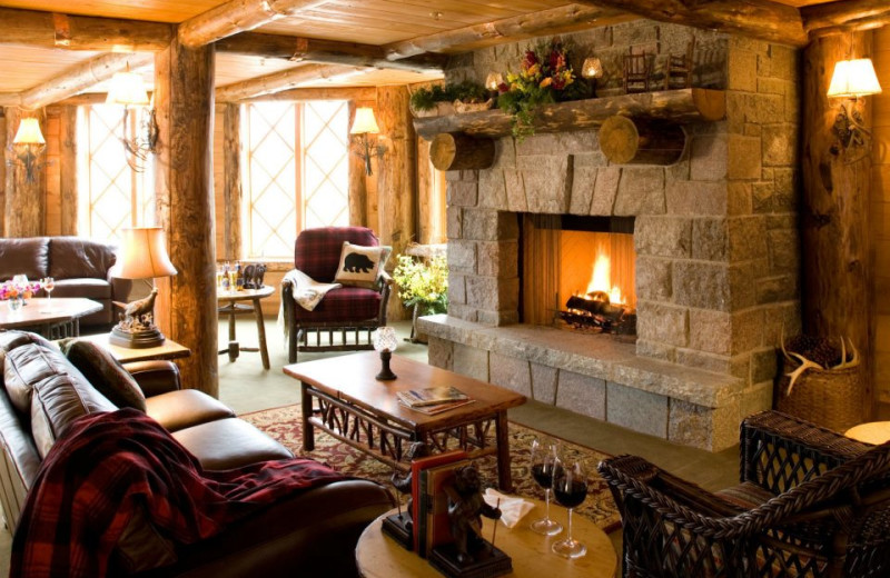 Lounge area at The Whiteface Lodge.