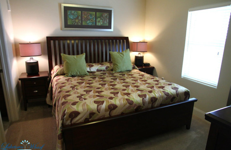 Master bedroom at Laketown Wharf.
