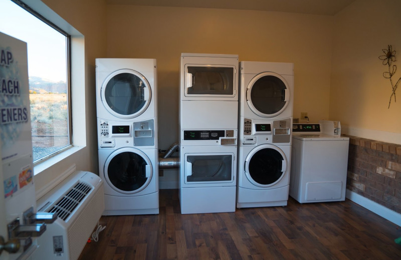 Laundry room at Broken Spur Inn & Steakhouse.