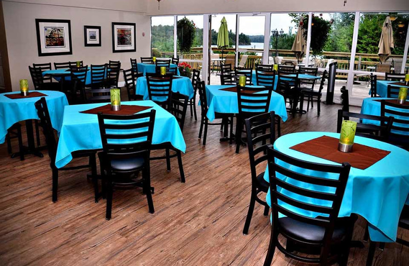 Dining at Dunlop Lake Lodge.
