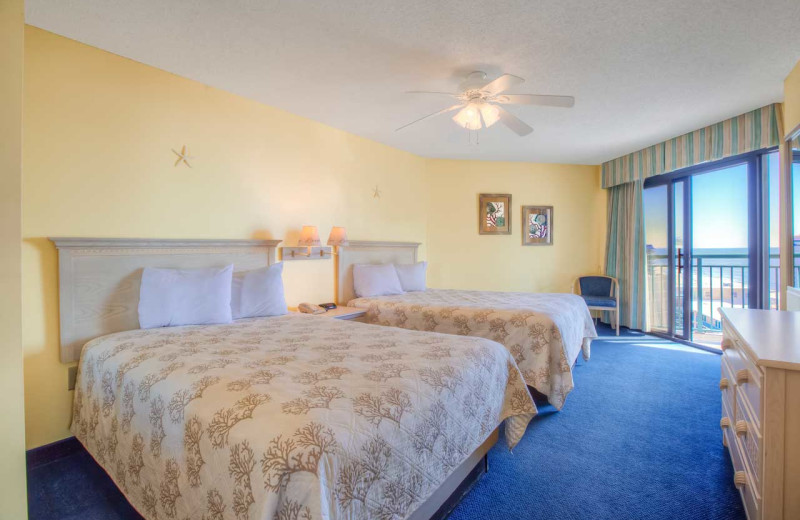 Guest bedroom at Sands Resorts.