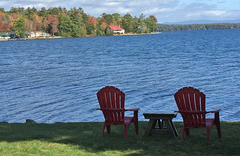 Lake view at The Lake House at Ferry Point B&B.
