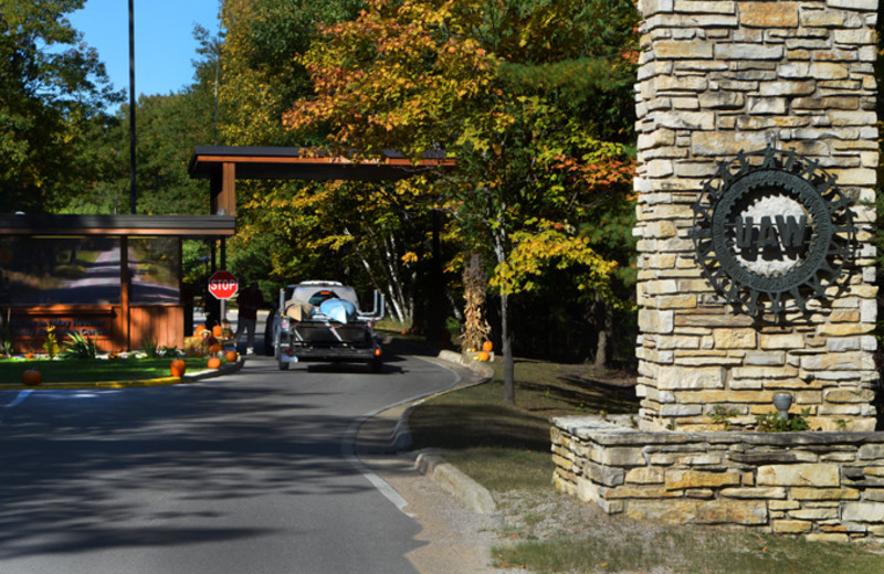 Entrance at UAW Black Lake.