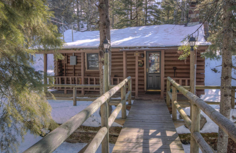 Cabin exterior at Cascade Lodge.