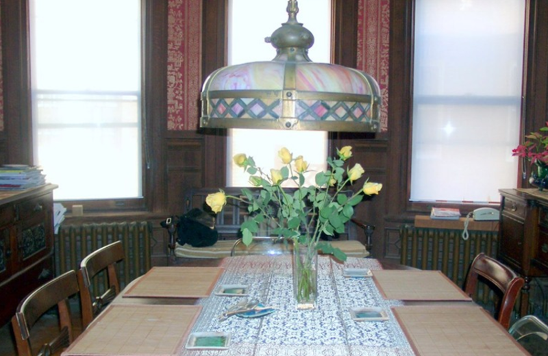 Dining at Inn Between Bed & Breakfast.