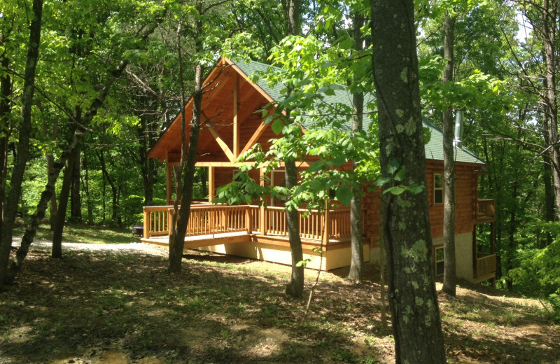 Cabin exterior at Aspen Ridge.