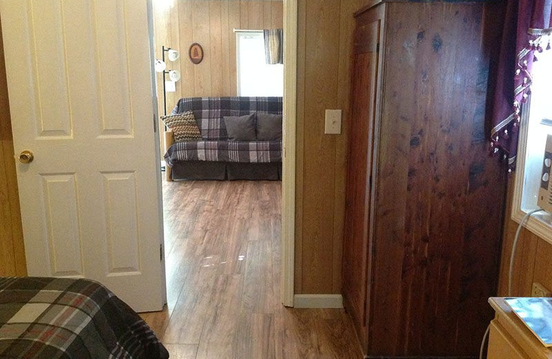 Cabin interior at Berry Creek Cabins.