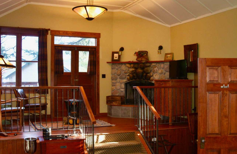 Cabin interior at Johnston Canyon Lodge & Bungalows.