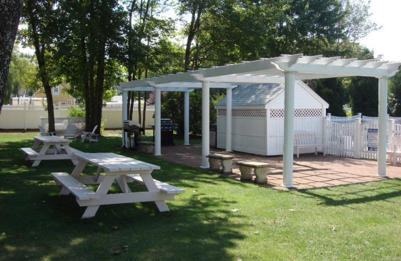 Picnic area at Pink Blossoms Resort.