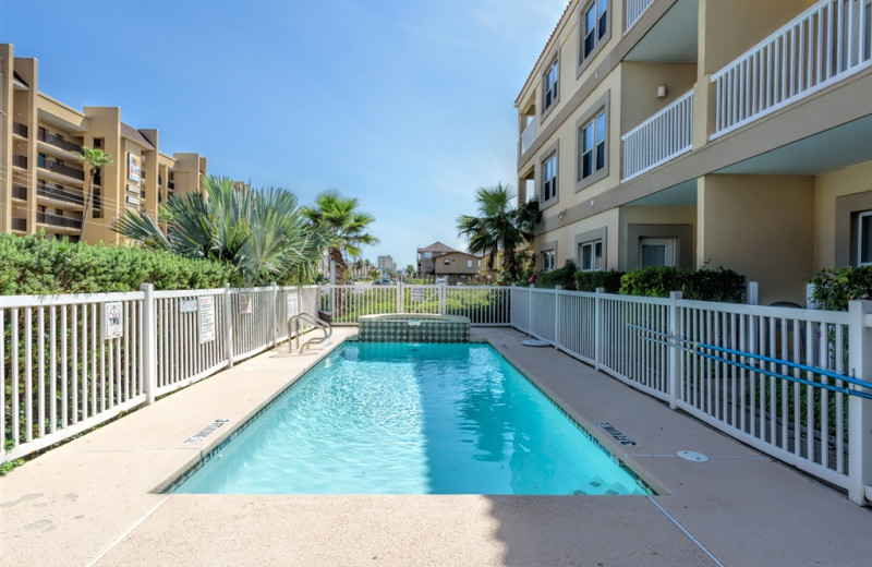 Rental pool at Padre Getaways.