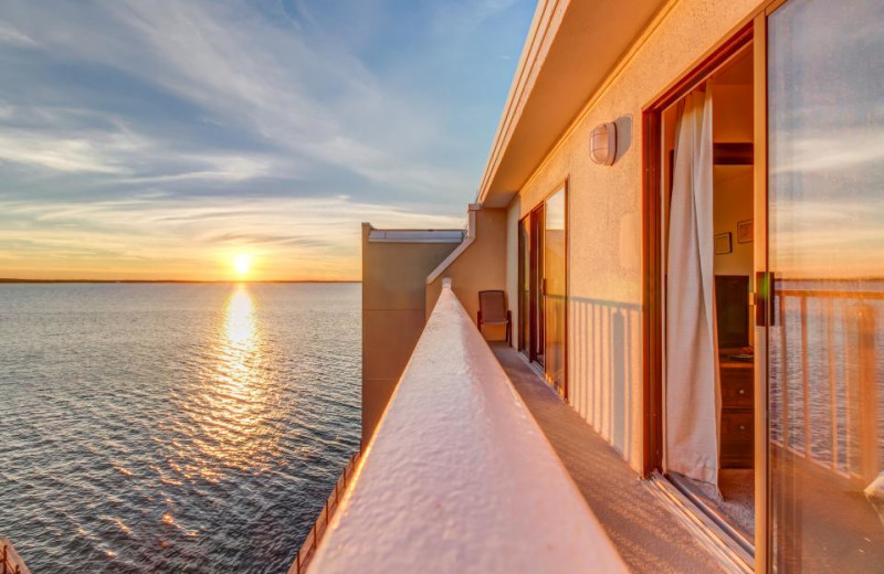 Rental balcony at Vacasa Ocean City.