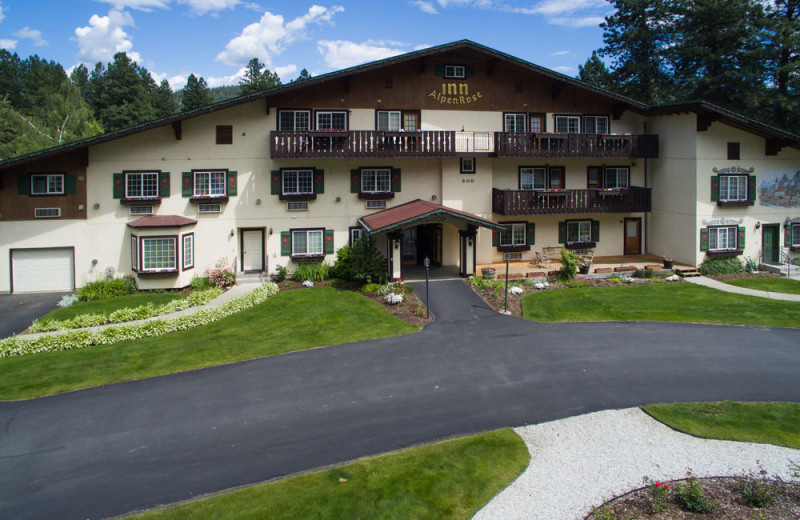 Exterior view of Alpen Rose Inn.