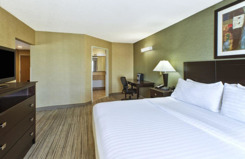 Guest room at Holiday Inn Express Hotel & Suites - Benton Harbor.